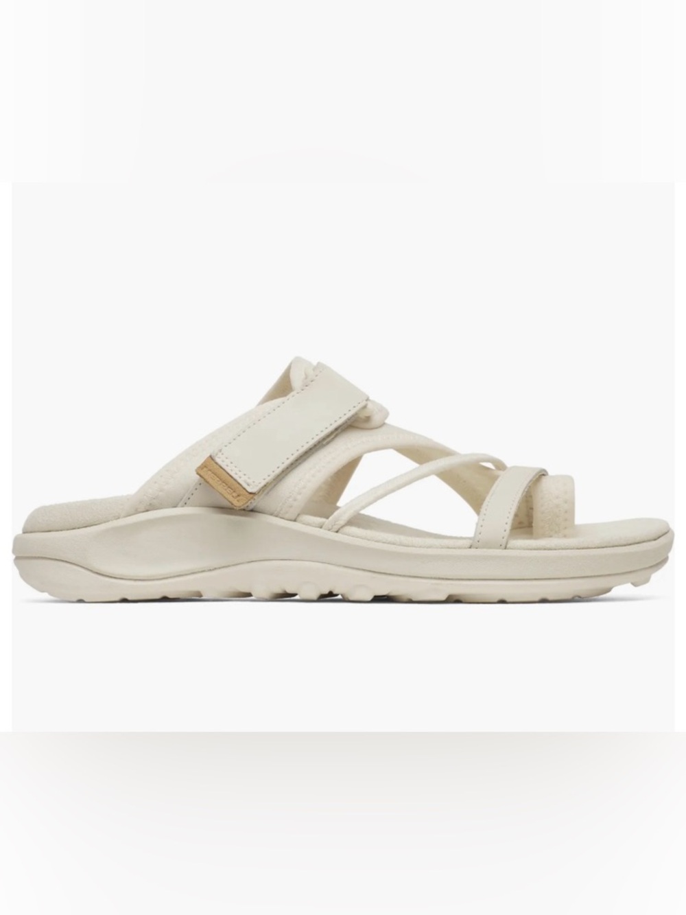 NWT Women’s Merrell Cream Strappy Slide Sandals - Picture 2 of 6